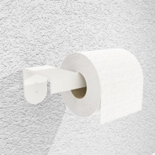 Półka łazienkowa biała 80 cm + uchwyt na papier biały