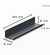 Przyklejana półka łazienkowa NEXA 40 cm
