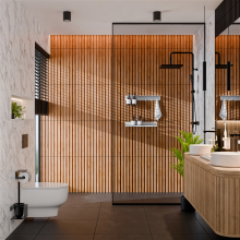 Przyklejana półka łazienkowa NEXA 40 cm