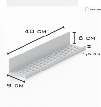 Przyklejana półka łazienkowa NEXA 40 cm