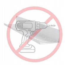 Przyklejana półka łazienkowa NEXA 60 cm