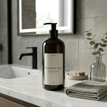 Zestaw butelek na szampon, żel, odżywkę -  0,5l