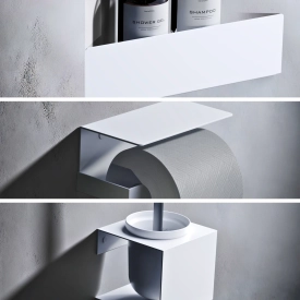 Nook Bathroom Set white