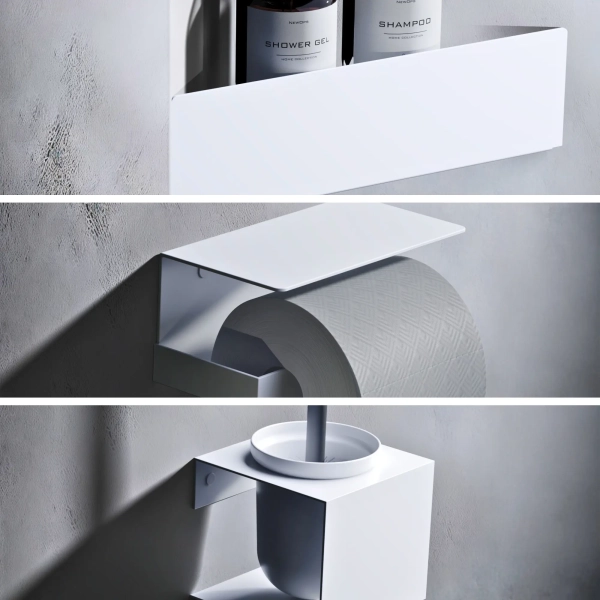 Nook Bathroom Set white