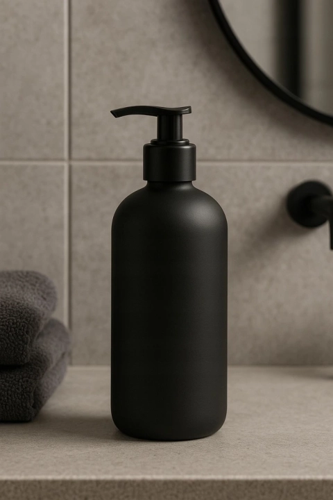 BUTELKA-500ML-CZARNA-MATOWA-DOZOWNIK-Z-POMPKA-Pojemnosc-500-ml.webp