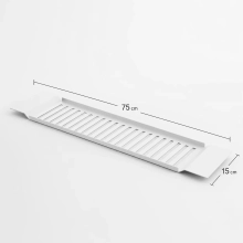 Półka na wannę OASIS biała 75 cm - biała