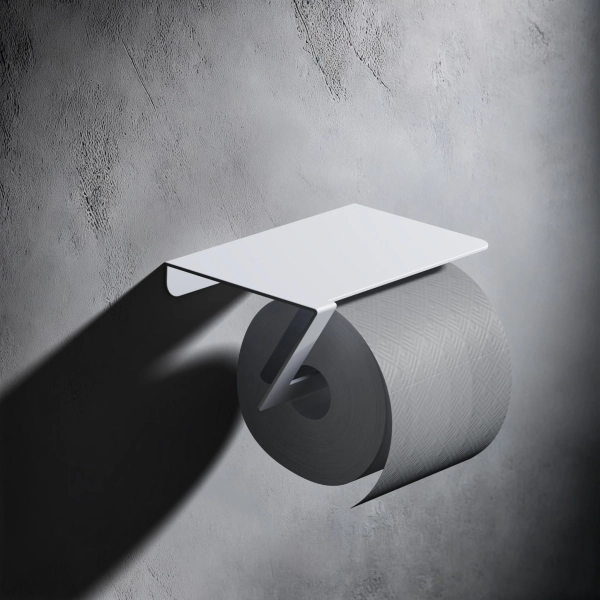 Uchwyt na papier toaletowy GRACE - biały